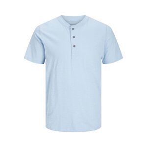 Henleys Mens Henley Regular Short-Sleeved Shirt / Cerulean